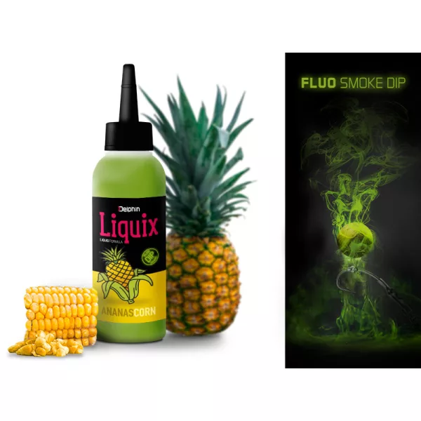Delphin Fluo dip D SNAX LiquiX /100ml Maïs-Ananas liquide