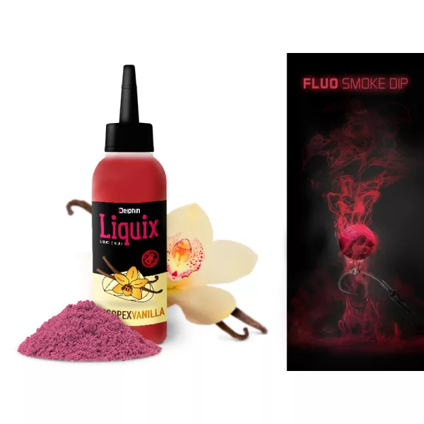 Delphin Fluo dip D SNAX LiquiX /100ml Scopex-Vanille liquide
