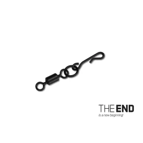   Delphin THE END Q-Cast Agrafe tournante avec anneau en forme de Q #4 10pcs