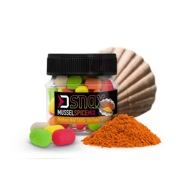 Delphin MIX D SNAX WAFT appât 10x7mm/20g Moules-Épices wafters