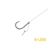 Delphin FLR D-rig 8cm 0,22mm Hameçon monté à œillet n°8 sans ardillon avec pic à appât 6 pièces