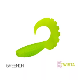   Delphin Twista UVs - Greench 10cm Appât en plastique 5 pièces