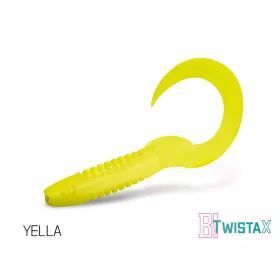   Delphin TwistaX Eeltail UVs - Yella 15cm Leurre en plastique 5 pièces