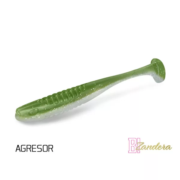 Delphin Zandera FlexiFloat UVs - Agresor 12cm Leurre en plastique 5 pièces