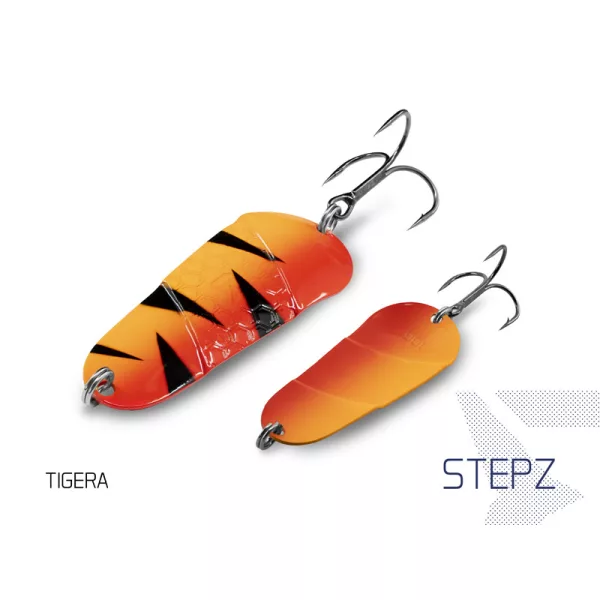 Delphin Stepz StripScale Cuillère tournante #2 10g Tigera