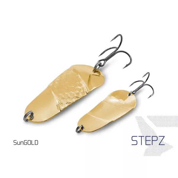 Delphin Stepz StripScale Cuillère tournante #2 10g Sungold