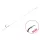 Delphin FLR Loop 12cm 0,22mm 10 Hameçon pré-monté à œillet, barbelé 6 pièces