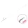 Delphin FLR Sting 12cm 0,22mm 10 Hameçon pré-monté à œillet, barbelé avec pointe à appât 6 pièces