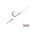 Delphin FLR Sting 12cm 0,22mm 10 Hameçon pré-monté à œillet, barbelé avec pointe à appât 6 pièces