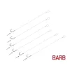 Delphin FLR Sting 12cm 0,22mm 10 Hameçon pré-monté à œillet, barbelé avec pointe à appât 6 pièces