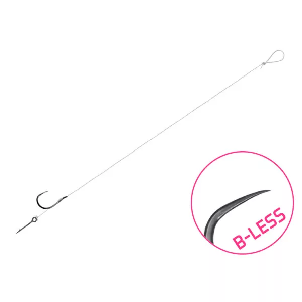 Delphin FLR Sting 12cm 0,22mm 10 Hameçon pré-monté à œillet, sans ardillon avec pointe à appât 6 pièces