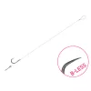 Delphin FLR Sting 12cm 0,22mm 12 Hameçon pré-monté à œillet, sans ardillon avec pointe à appât 6 pièces