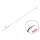 Delphin Proxi Sting 8cm 0,10mm Hameçon pré-monté taille 12 avec œillet et ardillon, avec pointe à appât 6pcs