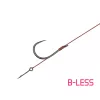 Delphin Proxi Sting 12cm 0,10mm 12 Hameçon pré-monté à œillet, sans ardillon, avec pic d'appât 6 pièces