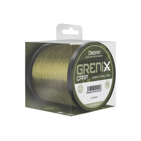 Delphin Grenix Carp Vert 0,261mm 500m Fil monofilament