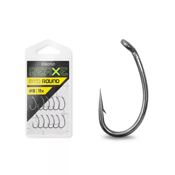 Delphin Reaxe MTD Round Hameçon Feeder à Œillet, Barbillon #10 11pcs