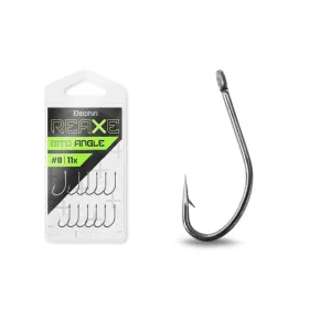   Delphin Reaxe MTD Angle Hameçon Feeder à Œillet, Barbelé #14 11pc