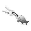 Delphin Carpener Porte-clés décapsuleur Argent