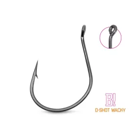   Delphin B! D-Shot Wacky 2 Hameçons Dropshot à Oeillet et Barbillon 8pcs
