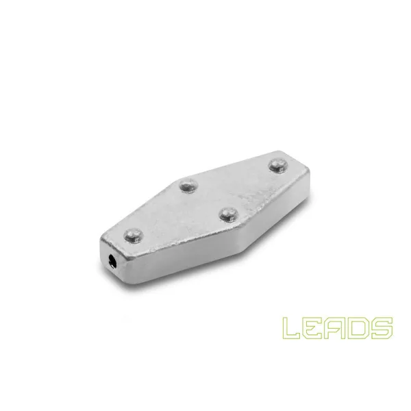 Delphin Leads Hexagonal avec Trou 25,0gr 5pcs