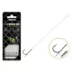 Delphin Fluoro Sting Feeder Rig 12cm Fluorocarbon Bas de ligne pré-noué 8 hameçon Chinu 10pcs