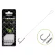 Delphin Fluoro Sting Feeder Rig 8cm Fluorocarbone Bas de ligne Monté Hameçon Turner 4 10pçs