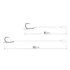 Delphin Fluoro Sting Feeder Rig 8cm Fluorocarbone Bas de ligne prémonté 6 Hameçon Turner 10 pièces