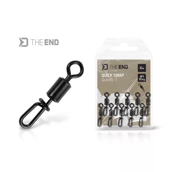Delphin The End QuickS-T 4 Émerillon avec agrafe rapide 10pcs