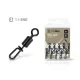 Delphin The End QuickS-T 4 Émerillon avec agrafe rapide 10pcs