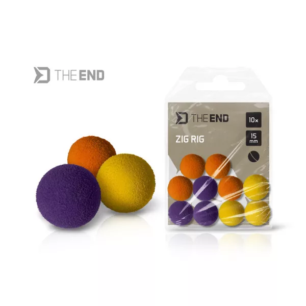 Delphin TheEnd Couleur mixte 15mm Zig Rig 10 pièces