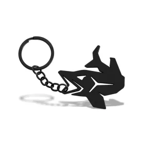 Delphin Pikener Porte-clés Ouvre-bouteille Noir