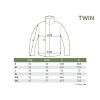 Delphin Twin Zip Fleece Kabát L
