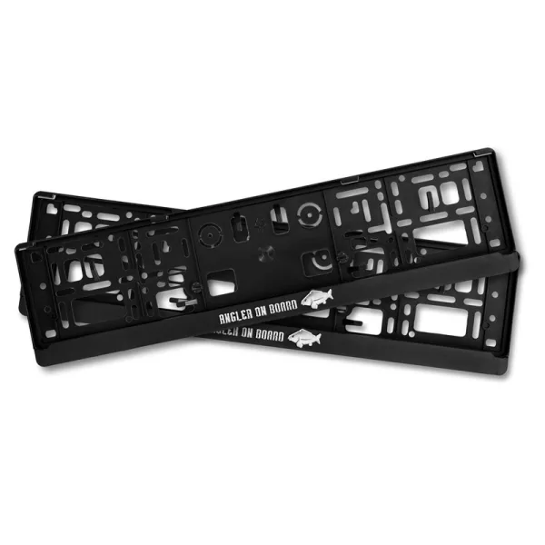 Delphin Angler On Board Support de Plaque d'Immatriculation 3D 2pcs