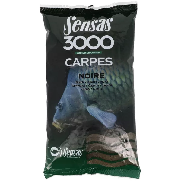 Sensas 3000 Carp Black Amorce 1kg