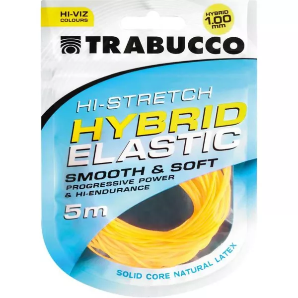 Trabucco HI-Stretch Hybrid Elastic 1,0 mm Élastique Hybride pour canne à emmanchement 5m