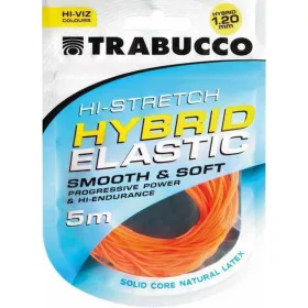   Trabucco HI-Stretch Hybrid Elastic 1,2mm Élastique Hybride pour canne à emmanchement 5m