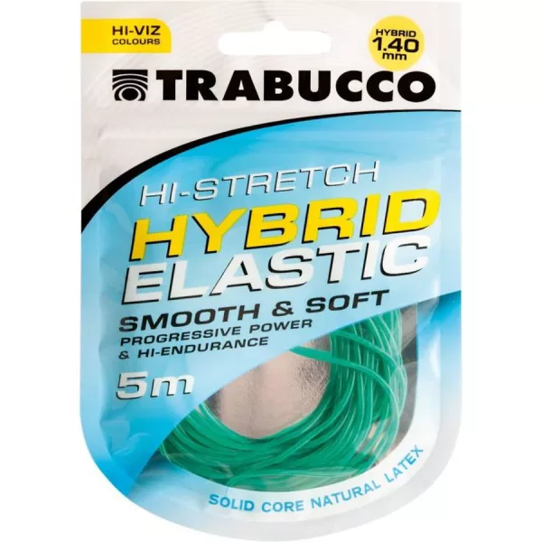 Trabucco HI-Stretch Hybrid Elastic 1,4mm Élastique Hybride pour canne à emmanchement 5m