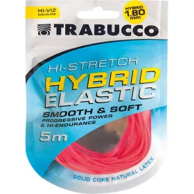   Trabucco HI-Stretch Hybrid Elastic 1,8mm Élastique Hybride pour canne à emmanchement 5m