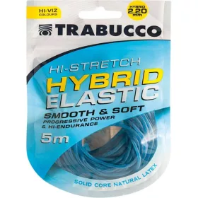   Trabucco HI-Stretch Hybrid Elastic 2,2mm Élastique Hybride pour canne à emmanchement 5m