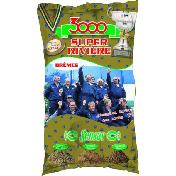 Sensas 3000 Super Rivière Brème Amorçage 1kg