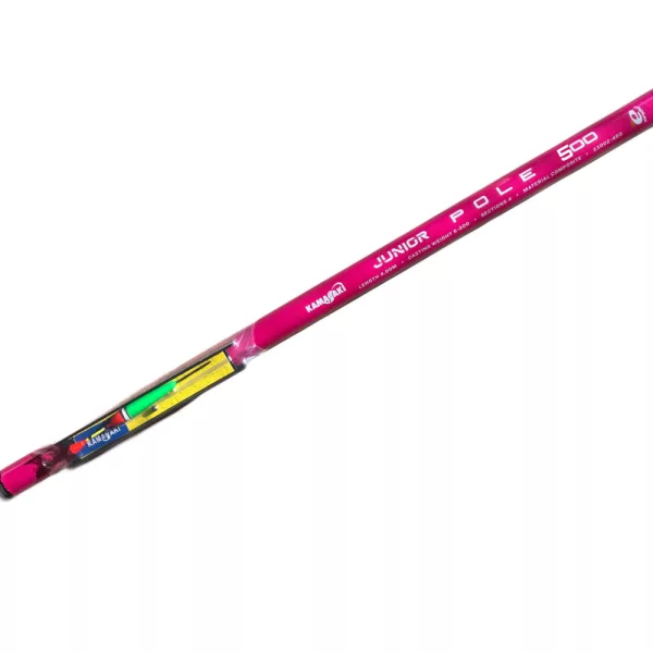 Kamasaki Junior Canne à emmanchement avec Pocket Pêche Rose 5m