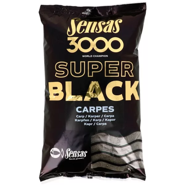Sensas 3000 Super Noir Carpe Amorçage 1kg