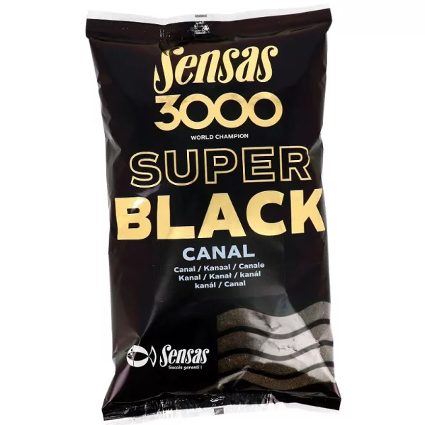 Sensas 3000 Super Noir Canal Amorçage 1kg