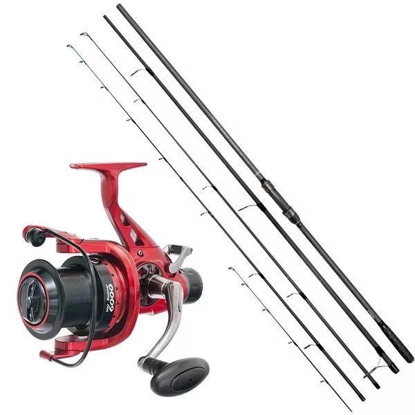 Carp Expert Double Tip Canne 3,6m et Ensemble Moulinet Uni Runner