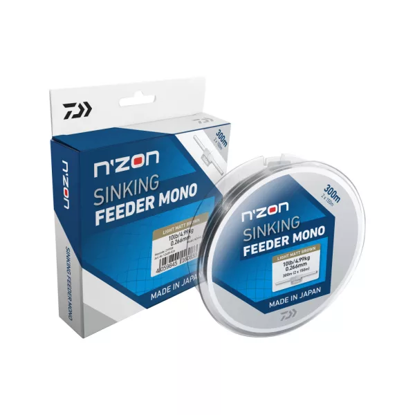 Daiwa N Zon Sinking Feeder Mono Matt Barna 0,18mm 300m Monofil Főzsinór