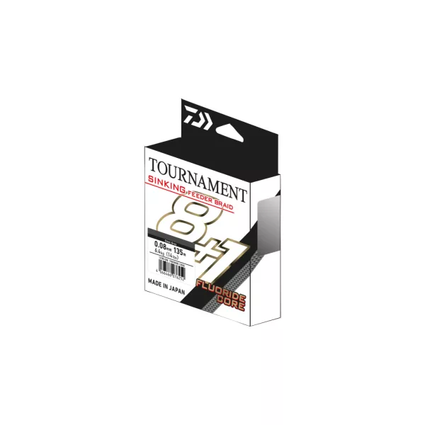 Daiwa Tournament Sinking Feeder Braid Steel Grey 0,08mm 135m Fonott Főzsinór