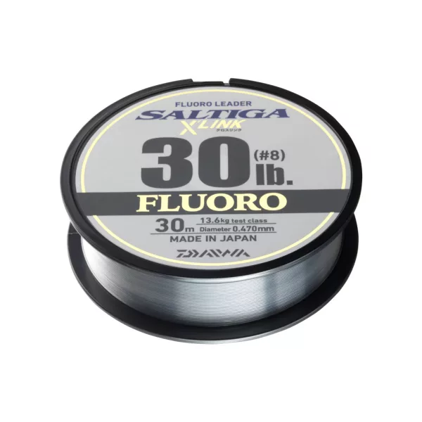 Daiwa Saltiga XLink Fluorocarbon Átlátszó 0,235mm 30m Előkezsinór