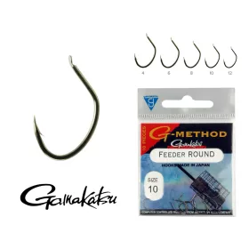   Gamakatsu G-Carp super snag Noir 6 10 pièces/paquet Hameçon feeder à œillet barbelé