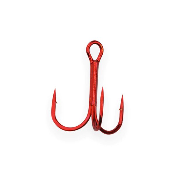 Gamakatsu Preda 13R Treble Hooks Red Hameçons triples à œillet, barbelés #6