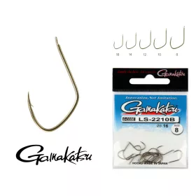   Gamakatsu LS-1810B/012 N/L Argent 12 16 pièces/paquet Hameçon feeder à palette et à ardillon